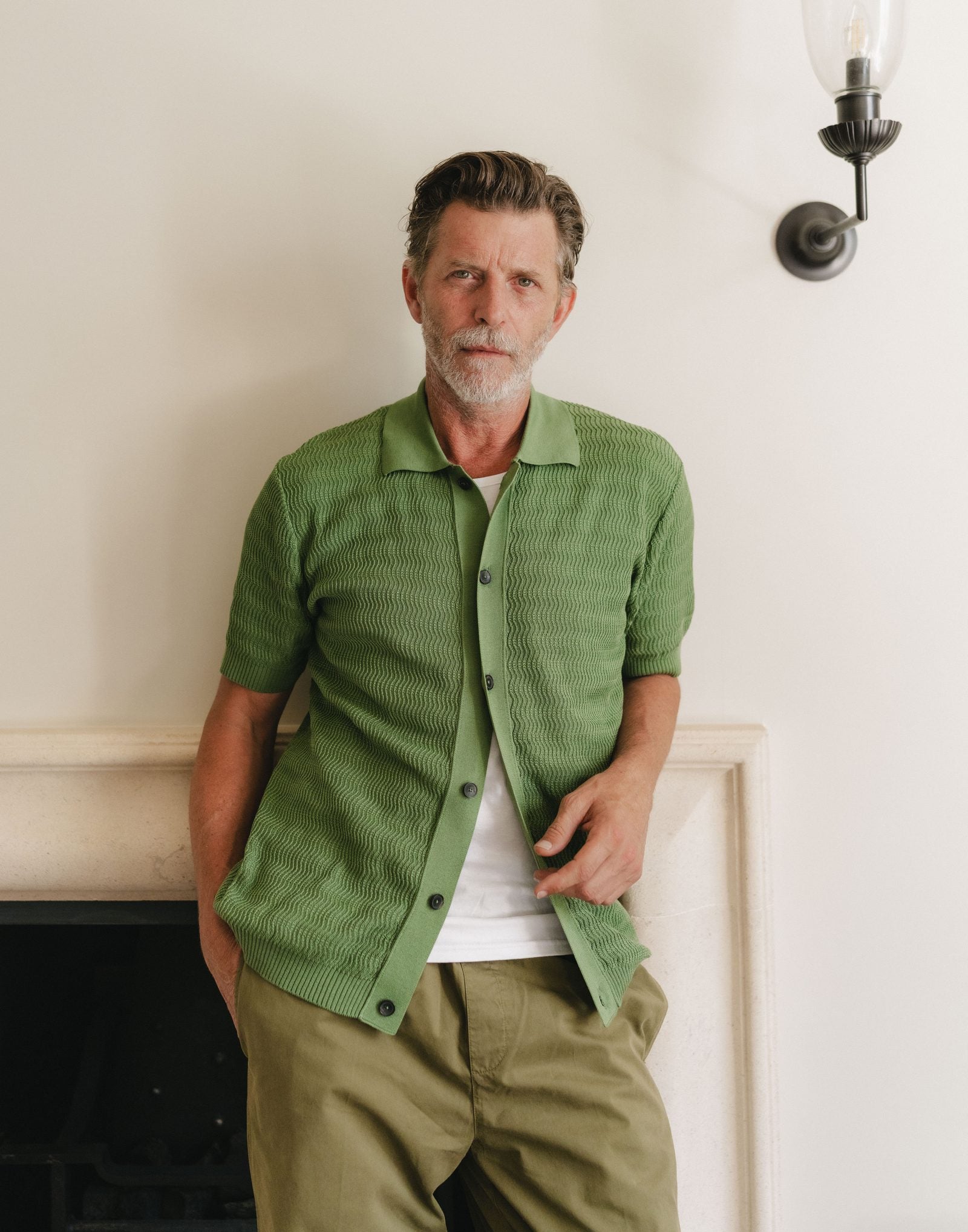 Portrait of a man at home